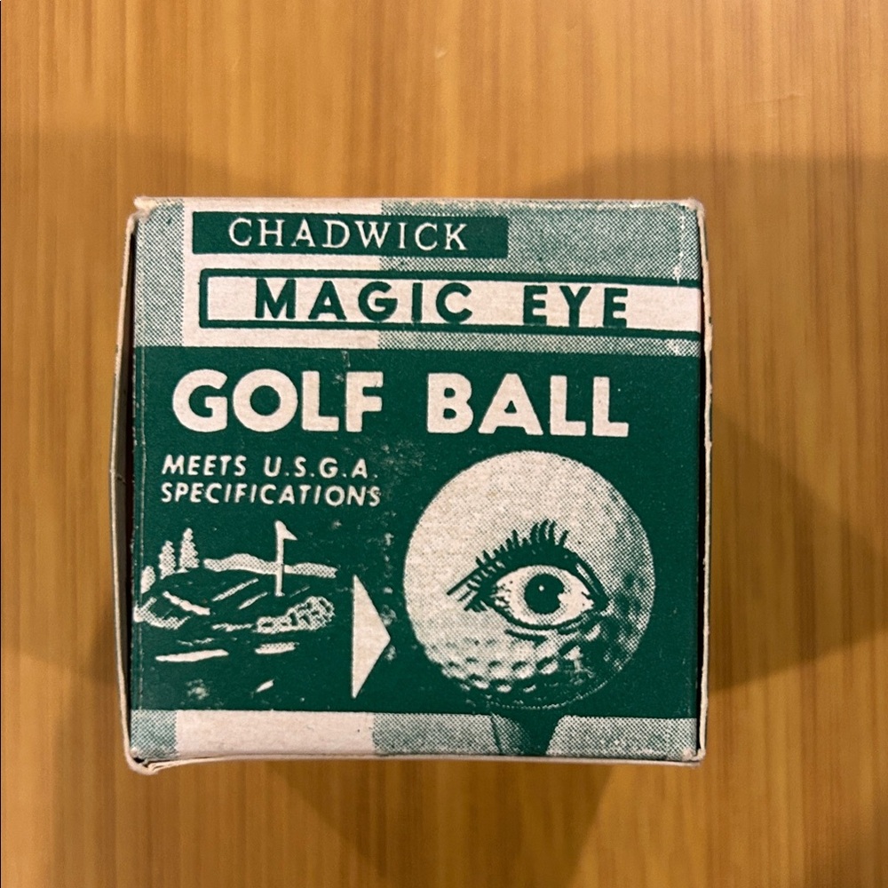 Vintage Chadwick Magic Eye Golf Ball. Ebco Japan. #1 USGA